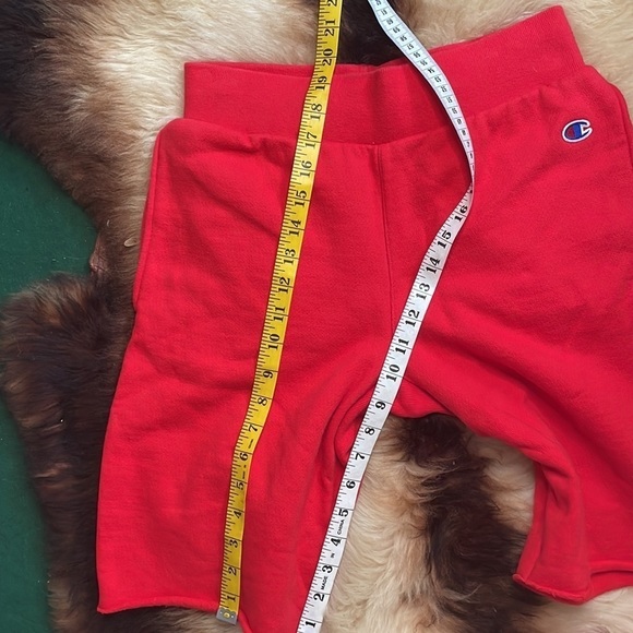 Champion Red Sweatpants Shorts - Picture 7 of 7